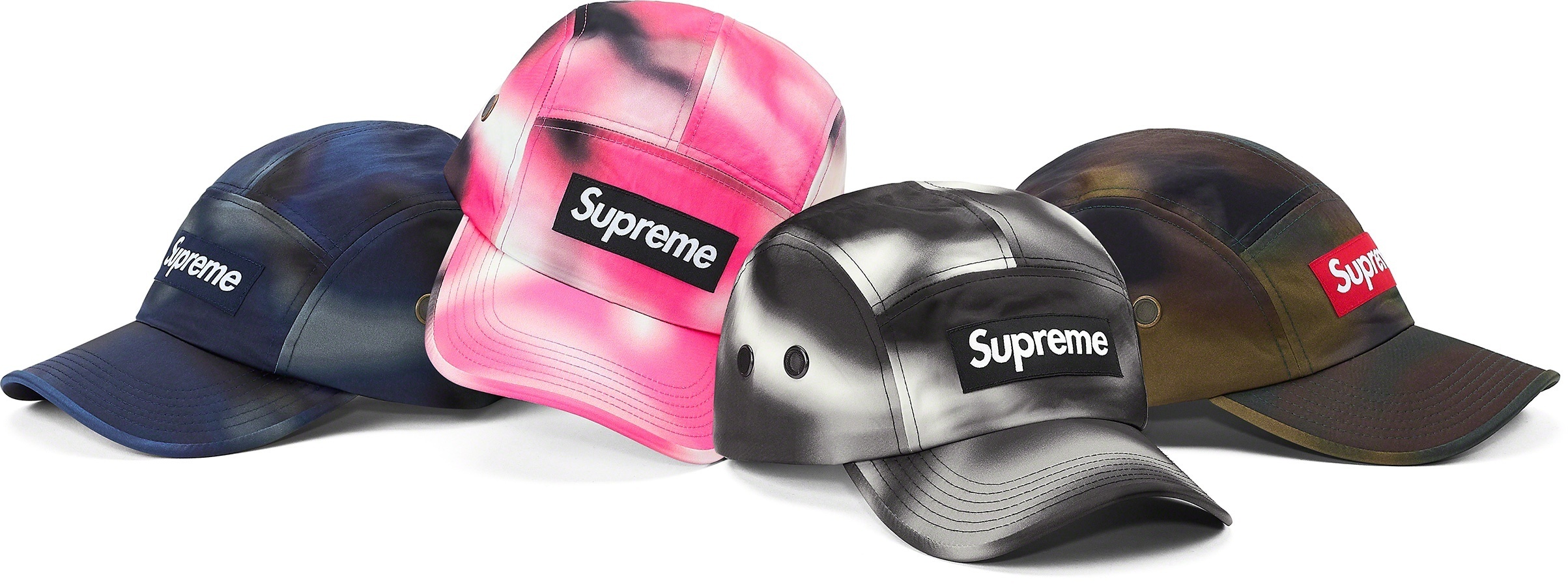 Washed Satin Camo Camp Cap